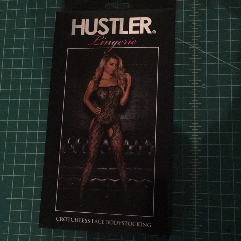 Hustler Lingerie Crotchless Lace Bodystocking